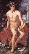 Hendrick Goltzius Mercury as personification of painting oil painting artist